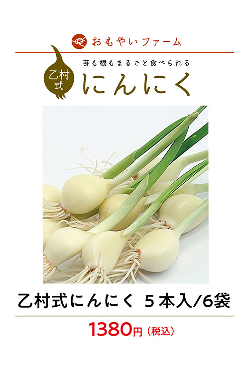 乙村式にんにく6袋　1260円